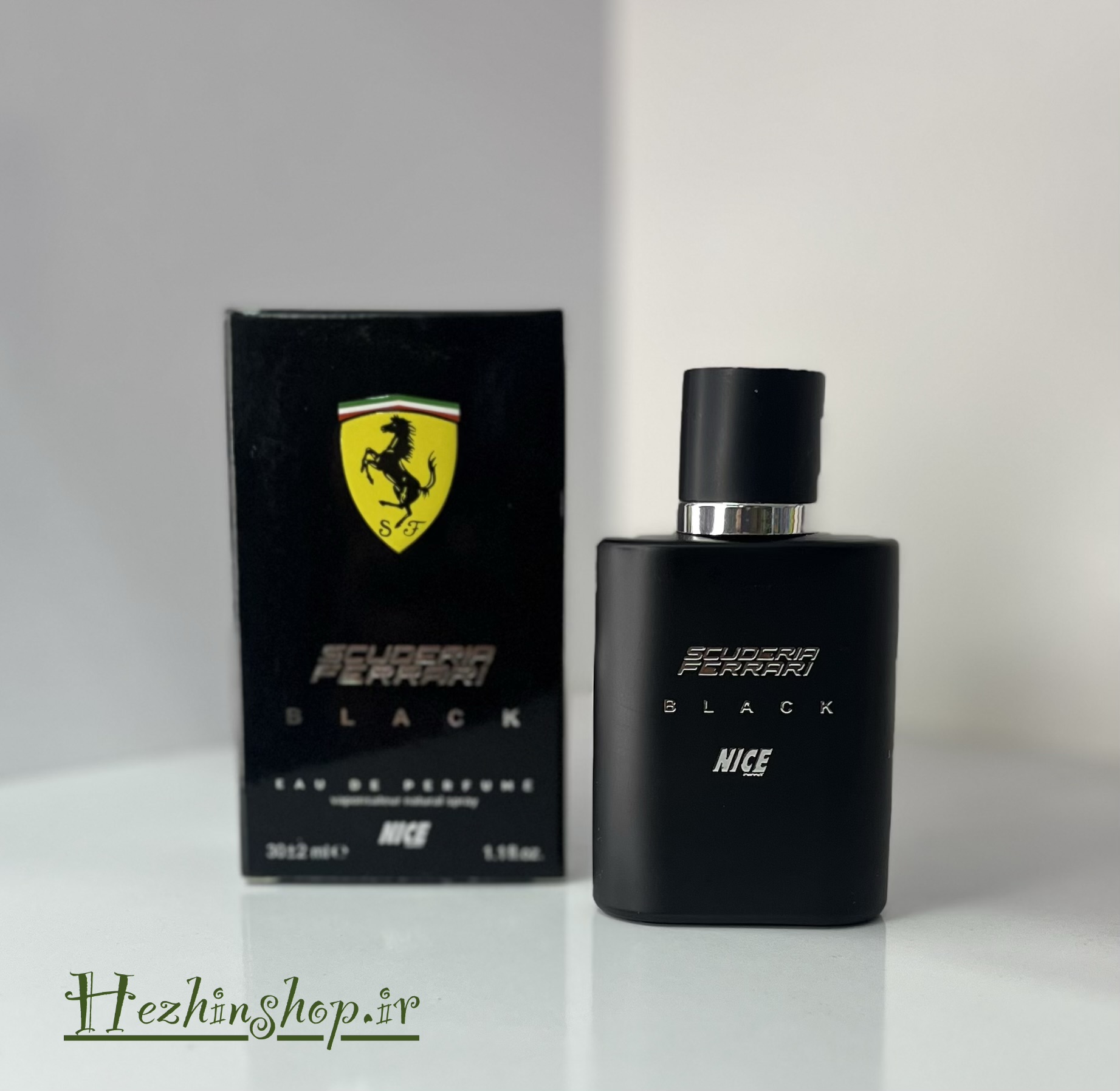عطر جیبی مردانه نایس پاپت مدل Ferrari Black Scuderia حجم 30 میلی لیتر