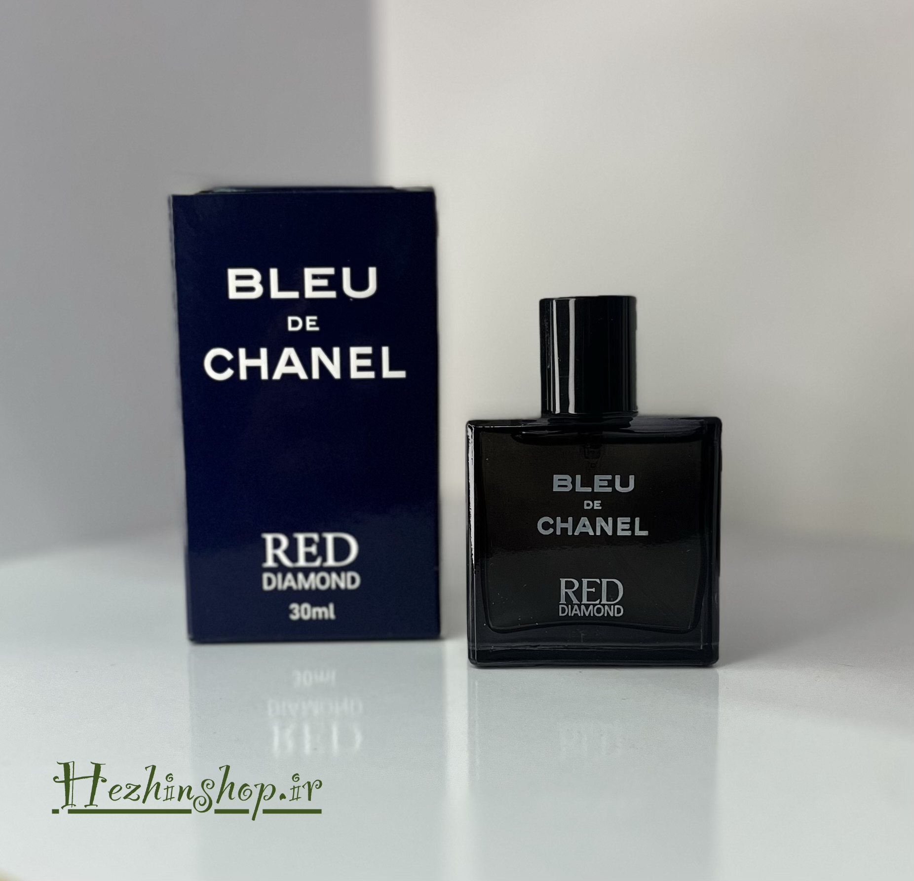 ادوپرفیوم مردانه رد دایموند مدل Blue de chanel رایحه خنک و تلخ حجم 30 میلی لیتر